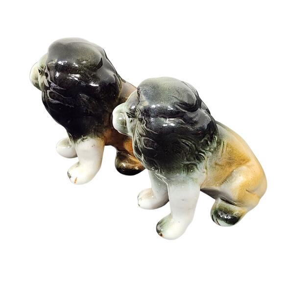 VTG MINI LION FIGURINE SET BONE CHINA CERAMIC PORCELAIN HAND PAINTED TAIWAN - Picture 2 of 6